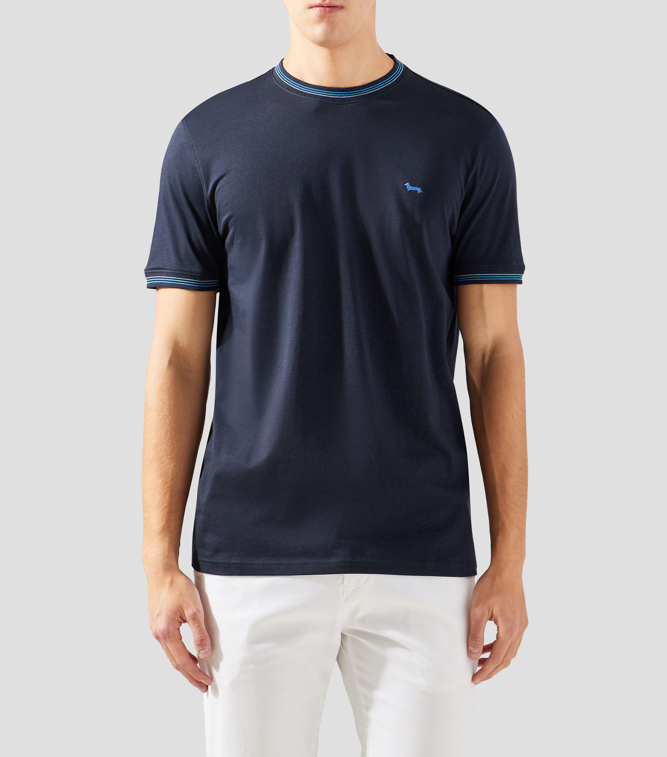 Playera cuello redondo manga corta lisa Hombre